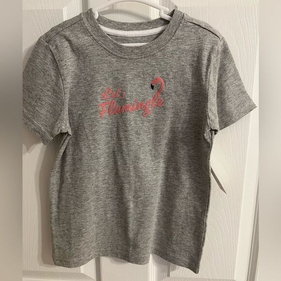 NWT Janie and Jack “Let’s Flamingo” SS T-Shirt 5T - Picture 1 of 3